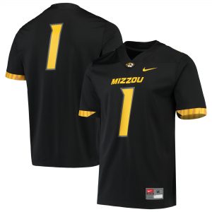 #1 Missouri Tigers Nike Untouchable Game Jersey – Black