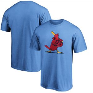 St. Louis Cardinals Light Blue Cooperstown Collection Forbes Team T-Shirt