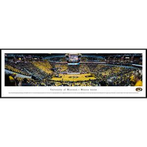 Missouri Tigers 40.25″ x 13.75″ Basketball Standard Framed Panoramic