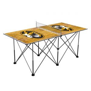 Missouri Tigers 6′ Weathered Design Pop Up Table Tennis Set