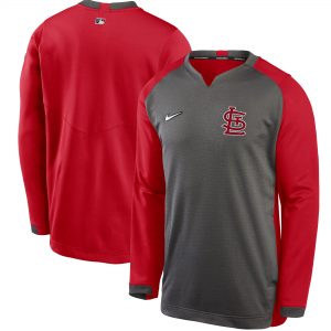 Nike St. Louis Cardinals Thermal Crew Performance Pullover Sweatshirt