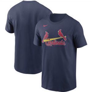Nike St. Louis Cardinals Navy Team Wordmark T-Shirt