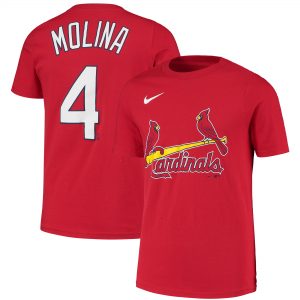 Nike Yadier Molina St. Louis Cardinals Youth Red Player Name & Number T-Shirt