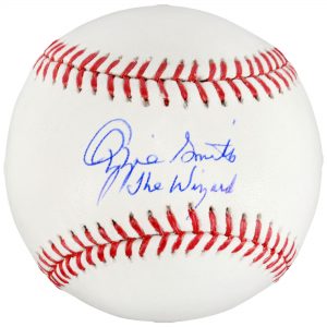 Ozzie Smith St. Louis Cardinals Autographed Baseball with The Wizard Inscription