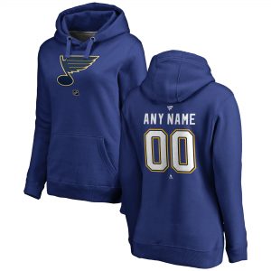 St. Louis Blues Women’s Personalized Team Authentic Pullover Hoodie