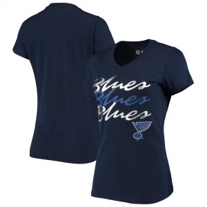 St. Louis Blues G-III 4Her by Carl Banks Women’s Call A Play V-Neck T-Shirt