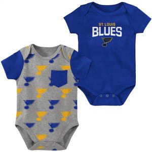St. Louis Blues Newborn & Infant Little Shooter 2-Pack Bodysuit Set