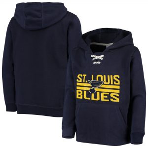 St. Louis Blues Youth Standard Lace-Up Pullover Hoodie