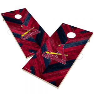 St. Louis Cardinals 2′ x 4′ Herringbone Design Cornhole Set