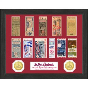 St. Louis Cardinals Highland Mint 13″ x 13″ World Series Ticket Collection